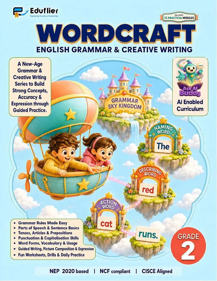 English Grammar Grade 2 approved Eduflier book cover