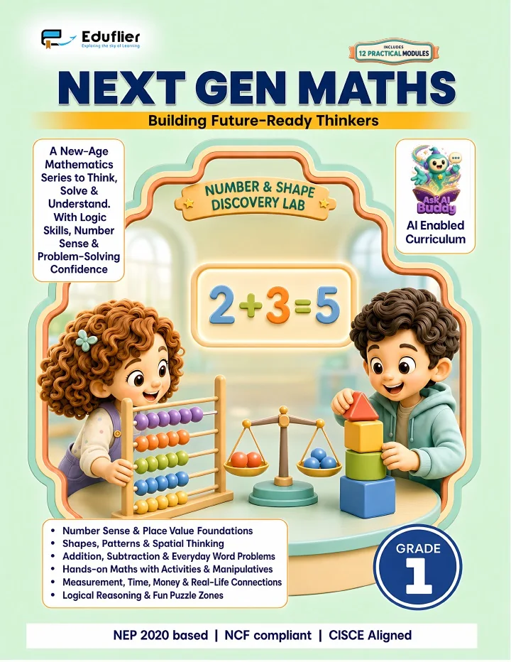 Mathematics Grade 1 approved Eduflier book cover